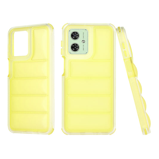 Kuori Motorola Moto G54:lle, Techsuit, Wave Shield, Keltainen