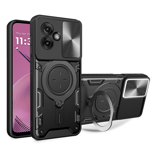 Kuori Motorola Moto G55:lle, Techsuit, CamGuard Pro, Musta
