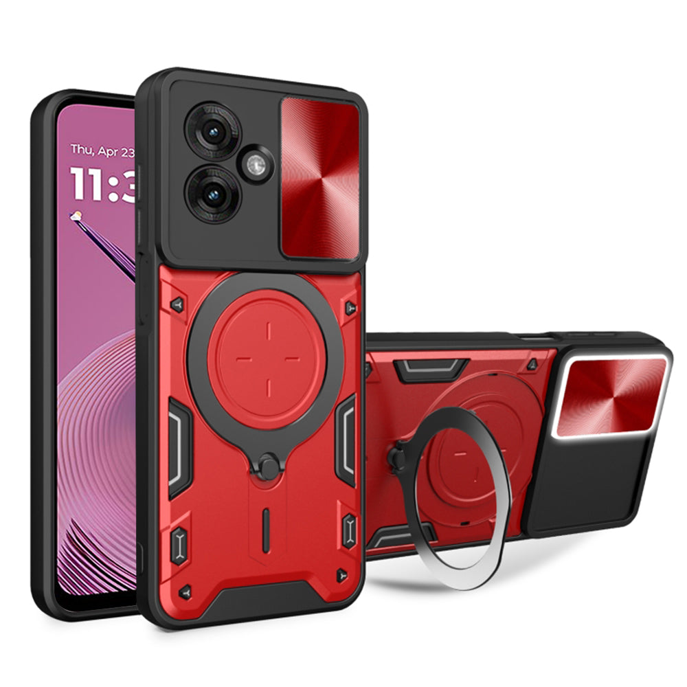 Suojakuori Motorola Moto G55:lle, Techsuit, CamGuard Pro, Punainen