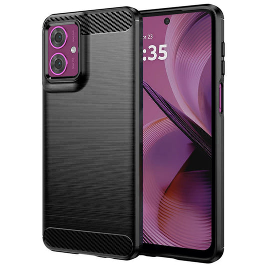 Kuori Motorola Moto G55:lle, Techsuit, Hiili, Musta