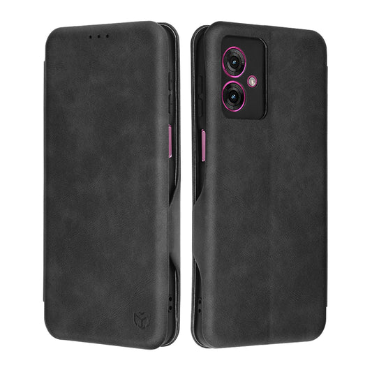 Kuori Motorola Moto G55:lle, Techsuit, Safe Wallet Plus, Musta