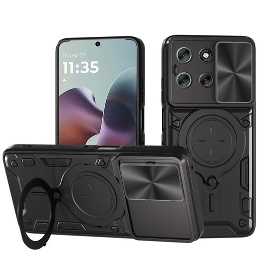 Kuori Motorola Moto G56:lle, Techsuit, CamGuard Pro, Musta