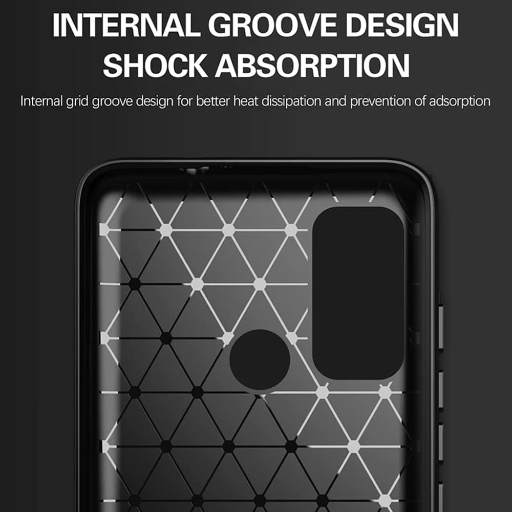 Suojakuori Motorola Moto G60:lle, Techsuit, Hiili, Musta