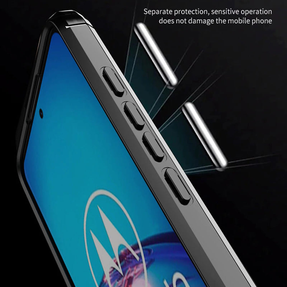 Suojakuori Motorola Moto G60:lle, Techsuit, Hiili, Musta
