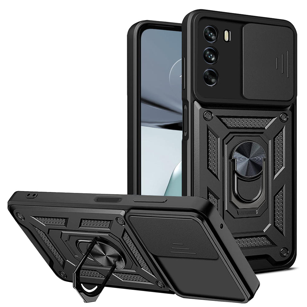 Kuori Motorola Moto G62 5G:lle, Techsuit, CamShield, Musta