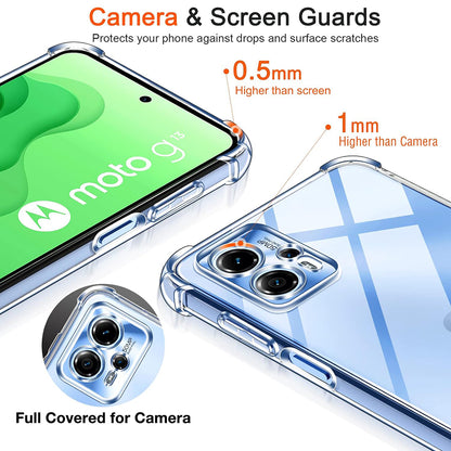Case for Motorola Moto G62 5G, Techsuit, Shockproof Clear, Transparent