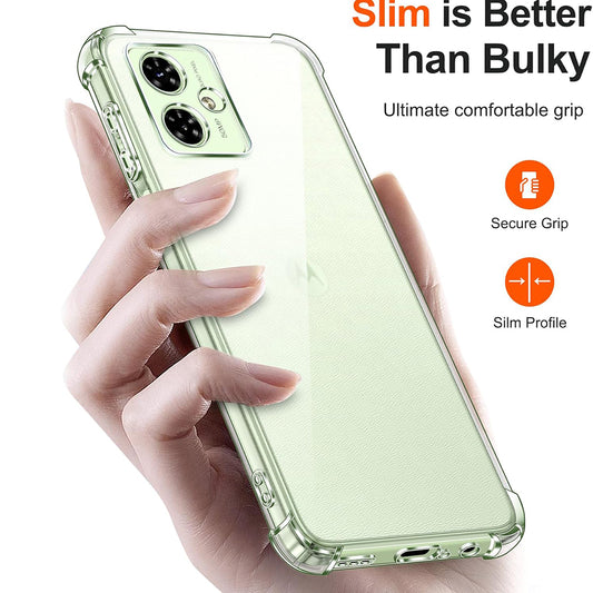 Suojakuori Motorola Moto G64 / G54 Power Editionille, Techsuit, Iskunkestävä Kirkas, Läpinäkyvä