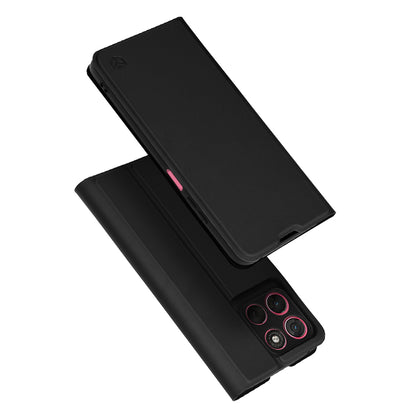 Kotelo Motorola Moto G67 Power / G57 Power, Techsuit, Magskin Book, Musta