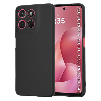 Kotelo Motorola Moto G67 Power / G57 Power, Techsuit, SoftFlex, Musta