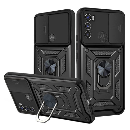 Kuori Motorola Moto G71 5G:lle, Techsuit, CamShield, Musta