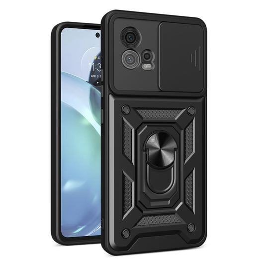 Kuori Motorola Moto G72:lle, Techsuit, CamShield, Musta