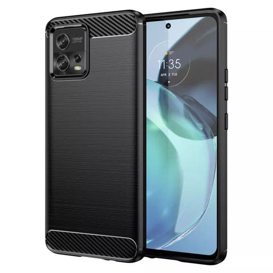 Suojakuori Motorola Moto G72:lle, Techsuit, Hiili, Musta