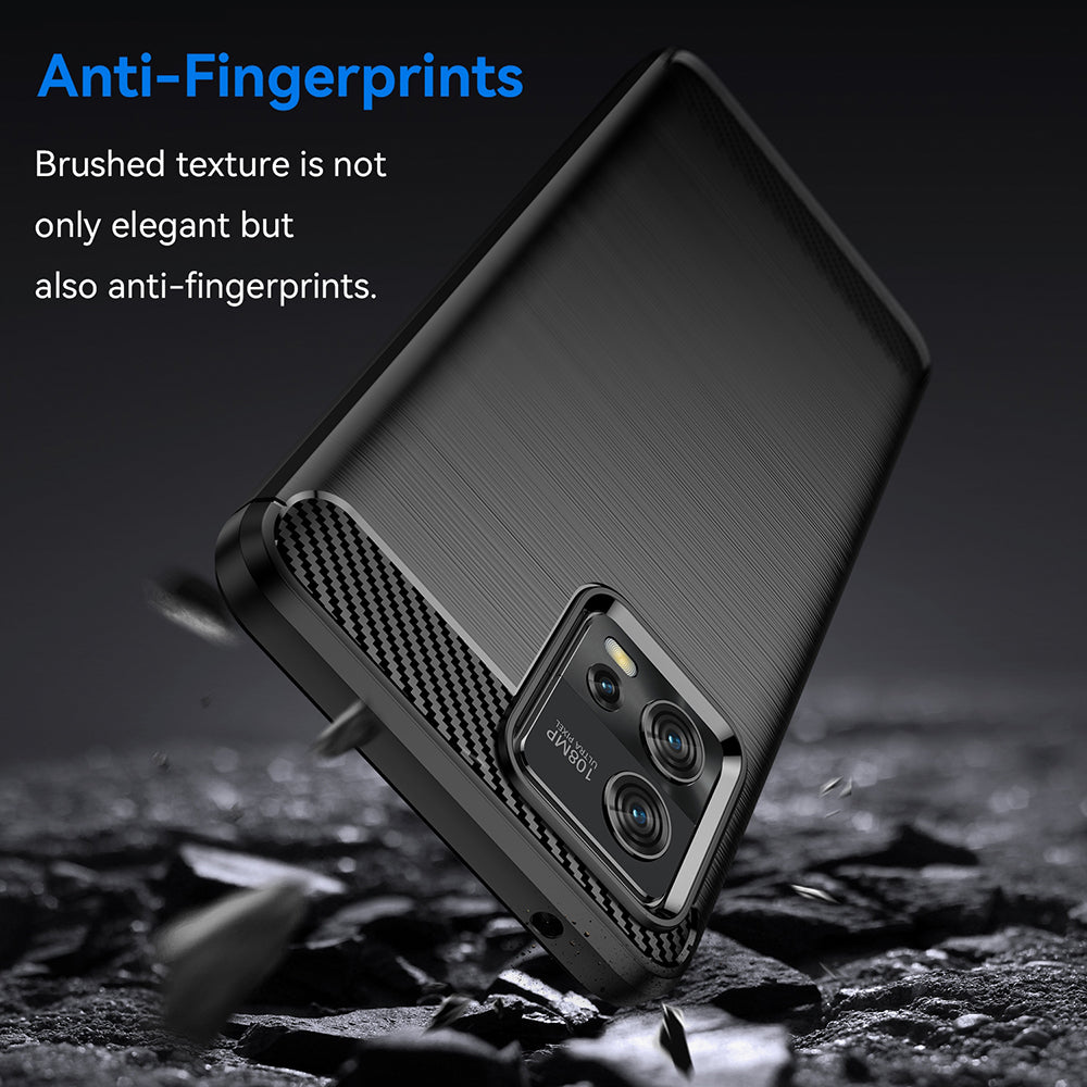 Suojakuori Motorola Moto G72:lle, Techsuit, Hiili, Musta