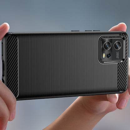 Suojakuori Motorola Moto G72:lle, Techsuit, Hiili, Musta