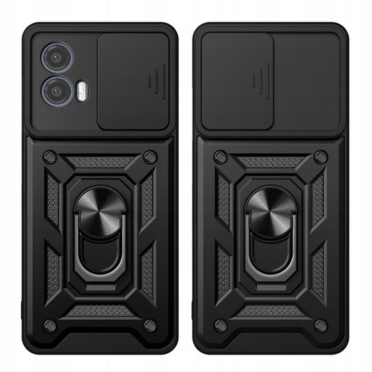 Kuori Motorola Moto G73:lle, Techsuit, CamShield, Musta