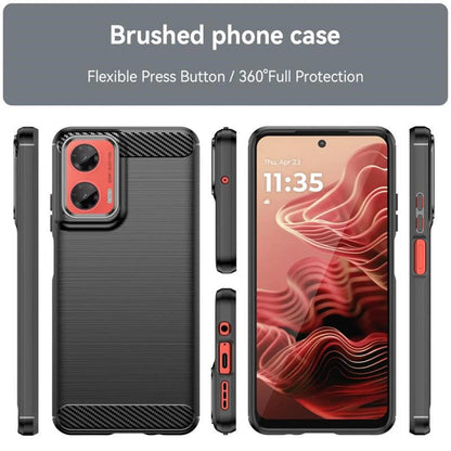 Case for Motorola Moto G75, Techsuit, Carbon, Blue