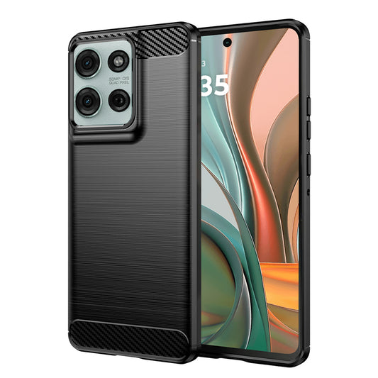 Suojakuori Motorola Moto G75:lle, Techsuit, Hiili, Musta