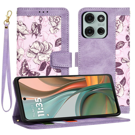 Kuori Motorola Moto G75:lle, Techsuit, FlipCraft, Violetti