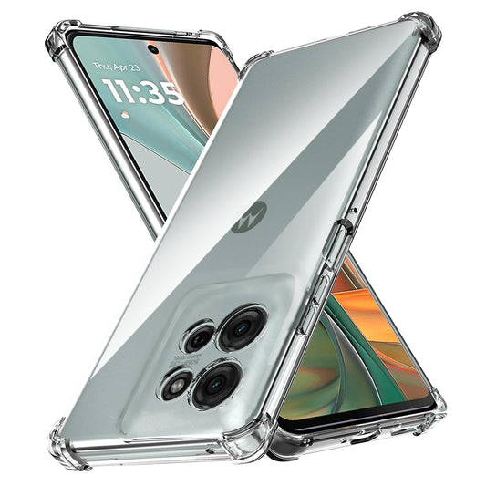 Kuori Motorola Moto G75:lle, Techsuit, Iskunkestävä Kirkas, Läpinäkyvä