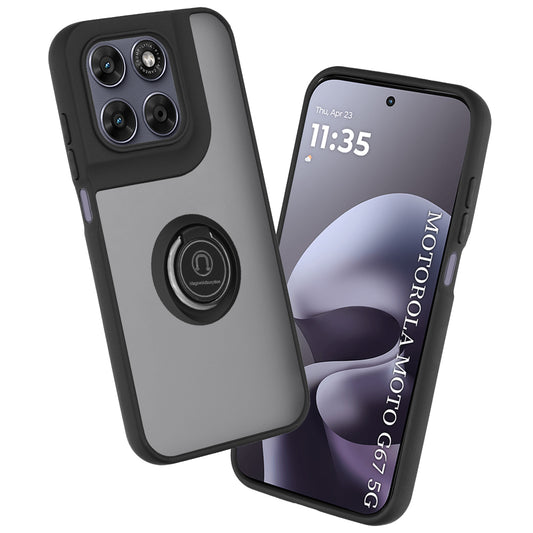 Kuori Motorola Moto G77 / G67:lle, Techsuit, Glinth, Musta
