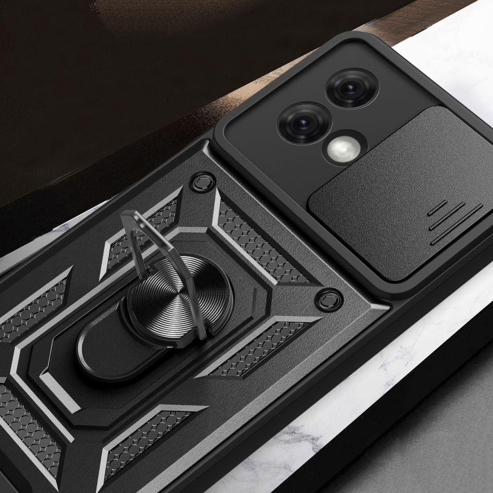 Suojakuori Motorola Moto G84:lle, Techsuit, CamShield, Musta