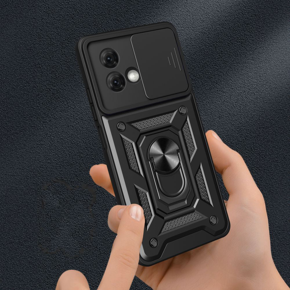 Suojakuori Motorola Moto G84:lle, Techsuit, CamShield, Musta