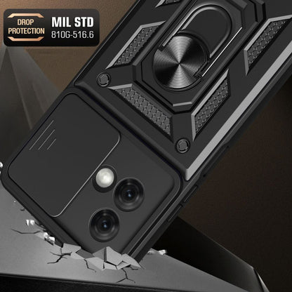 Suojakuori Motorola Moto G84:lle, Techsuit, CamShield, Musta