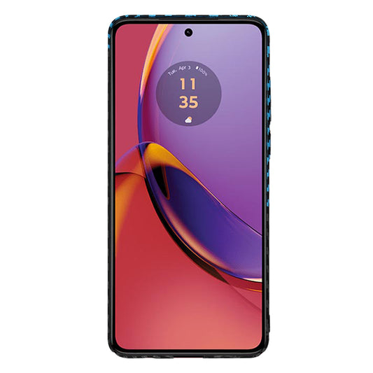 Suojakuori Motorola Moto G84:lle, Techsuit, Carbonite FiberShell, Musta Bleu