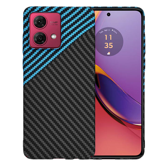Suojakuori Motorola Moto G84:lle, Techsuit, Carbonite FiberShell, Musta Bleu