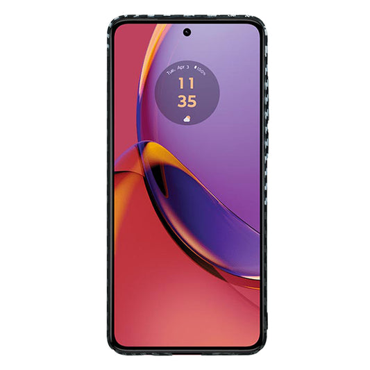 Suojakuori Motorola Moto G84:lle, Techsuit, Carbonite FiberShell, Musta Harmaa