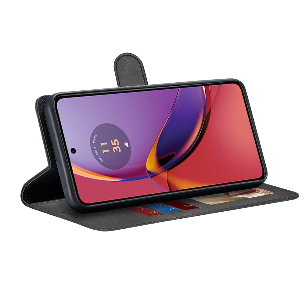 Suojakuori Motorola Moto G84:lle, Techsuit, Diary Book, Musta