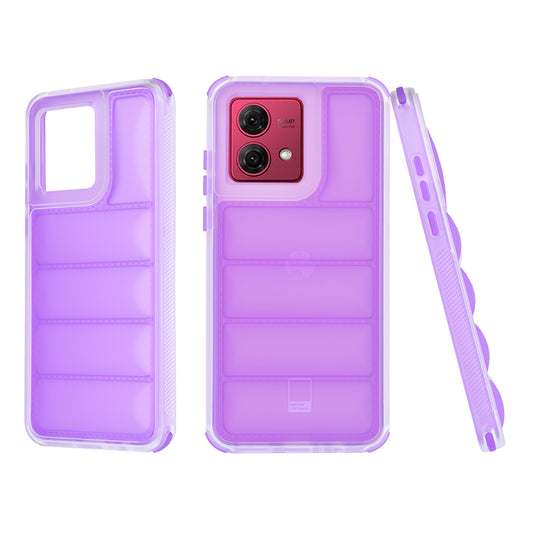 Suojakuori Motorola Moto G84:lle, Techsuit, Wave Shield, violetti