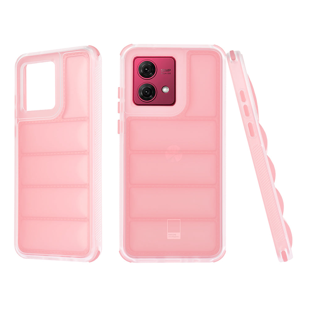 Kuori Motorola Moto G84:lle, Techsuit, Wave Shield, Vaaleanpunainen