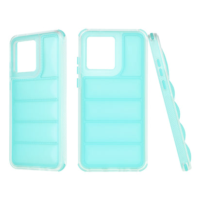 Case for Motorola Moto G84, Techsuit, Wave Shield, Turquoise