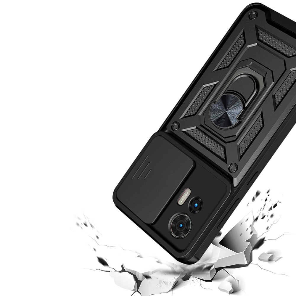 Case for Motorola Moto G85, Techsuit, CamShield, Black