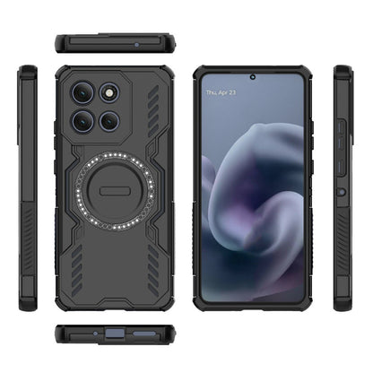 MagSafe-kuori Motorola Moto G86 Powerlle, Techsuit, ArmorMag, Musta