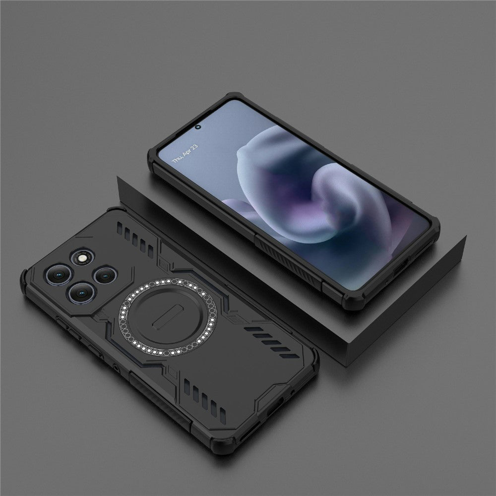 MagSafe-kuori Motorola Moto G86 Powerlle, Techsuit, ArmorMag, Musta