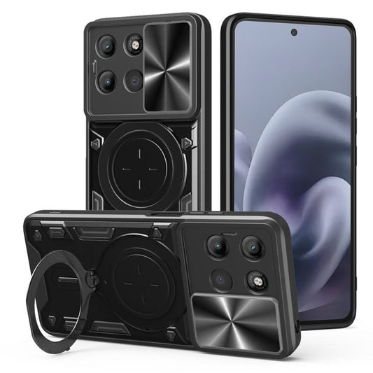 Kuori Motorola Moto G86 Power -puhelimelle, Techsuit, CamGuard Pro, Musta
