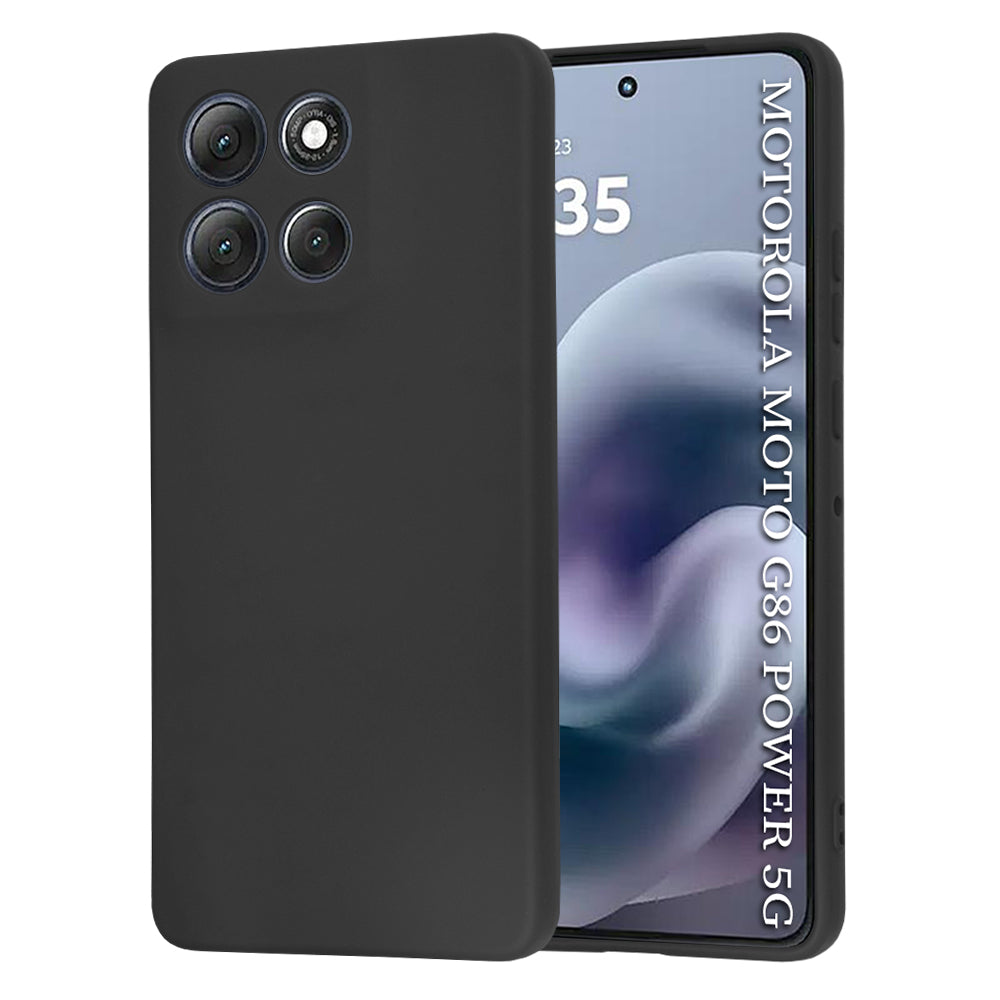 Suojakuori Motorola Moto G86 Powerlle, Techsuit, SoftFlex, Musta