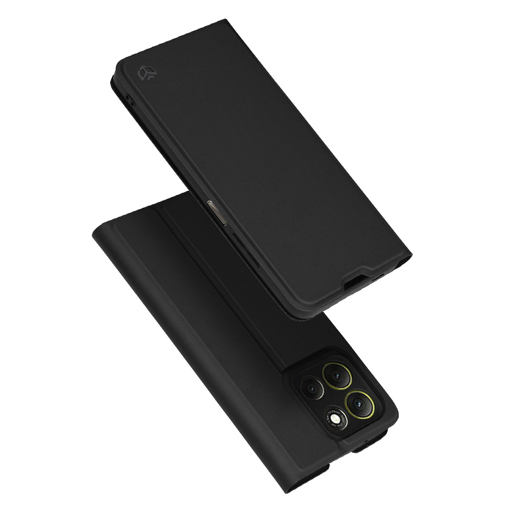 Kuori Motorola Moto G86:lle, Techsuit, Magskin Book, Musta