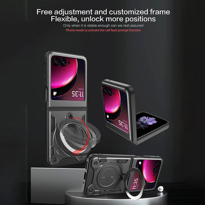 Kuori Motorola Razr 50 Ultra -puhelimelle, Techsuit, CamGuard Pro, Musta