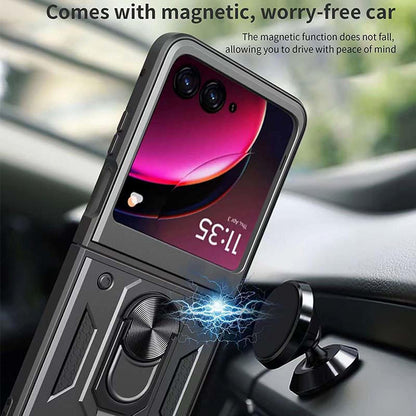 Kotelo Motorola Razr 50 Ultra, Techsuit, CamShield, Sininen