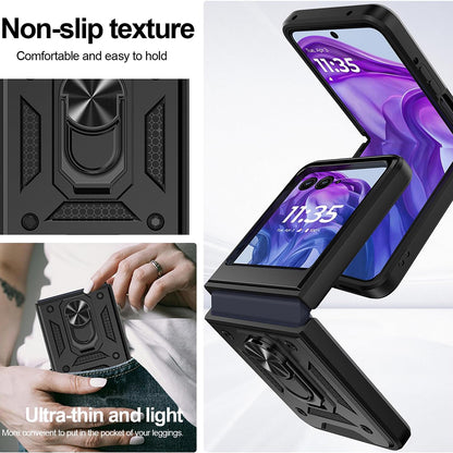 Kuori Motorola Razr 60 Ultra -puhelimelle, Techsuit, CamShield, Musta