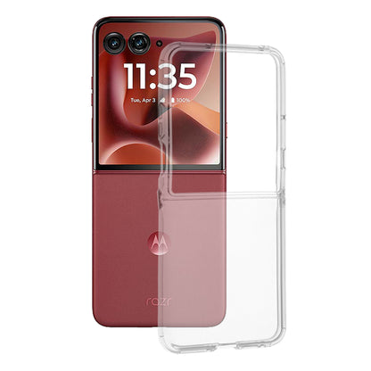 Kuori Motorola Razr 60 Ultra -puhelimelle, Techsuit, Kirkas, Läpinäkyvä