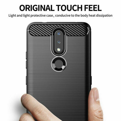 Kuori Nokia 2.4:lle, Techsuit, Hiili, Musta