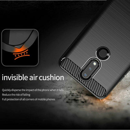 Kuori Nokia 2.4:lle, Techsuit, Hiili, Musta