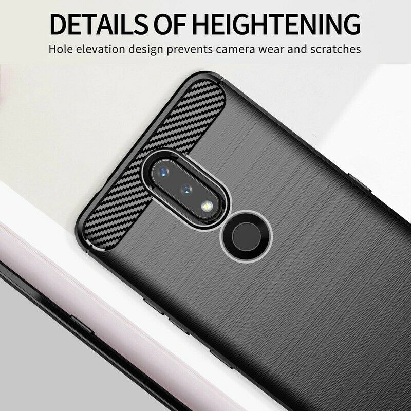 Kuori Nokia 2.4:lle, Techsuit, Hiili, Musta