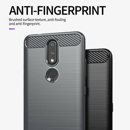 Kuori Nokia 2.4:lle, Techsuit, Hiili, Musta