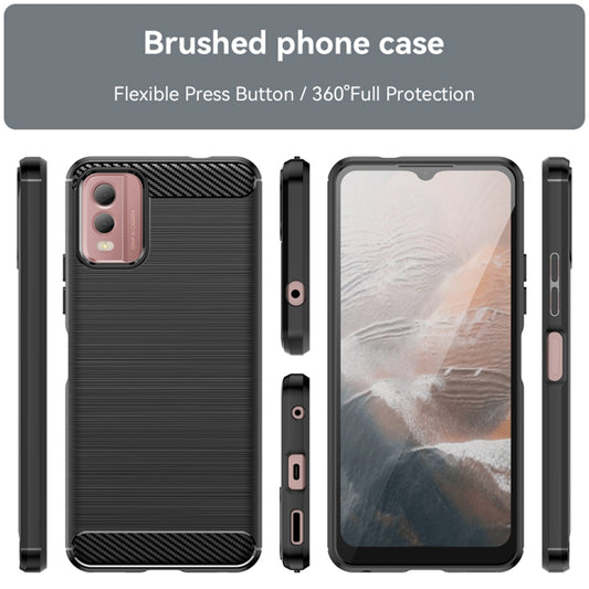 Kuori Nokia C32:lle, Techsuit, Hiili, Musta