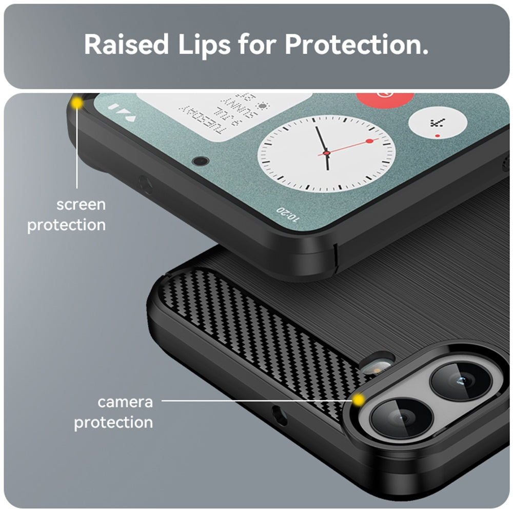 Kuori Nothing CMF Phone 1:lle, Techsuit, Hiili, Musta